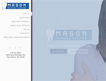 Tablet Screenshot of masondentalcenter.com